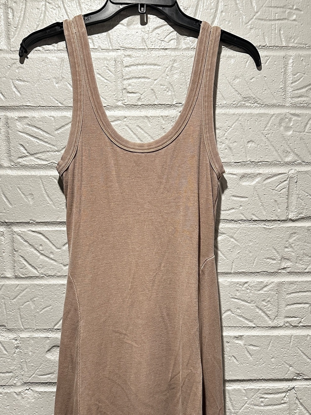 New Marine Layer Lexi Rib Sun-In Fit & Flare Dress in Cocoa Size Small - Picture 6 of 12